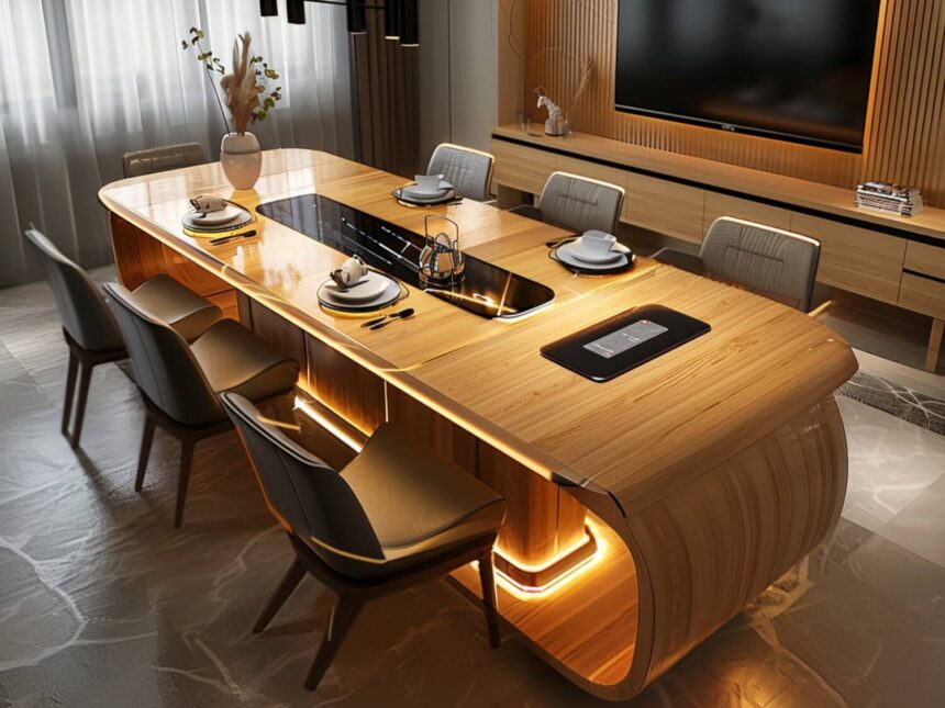 stoły jadalniane z funkcjami smart home na 2025 rok Najlepsze stoły jadalniane z funkcjami smart home na 2025 rok