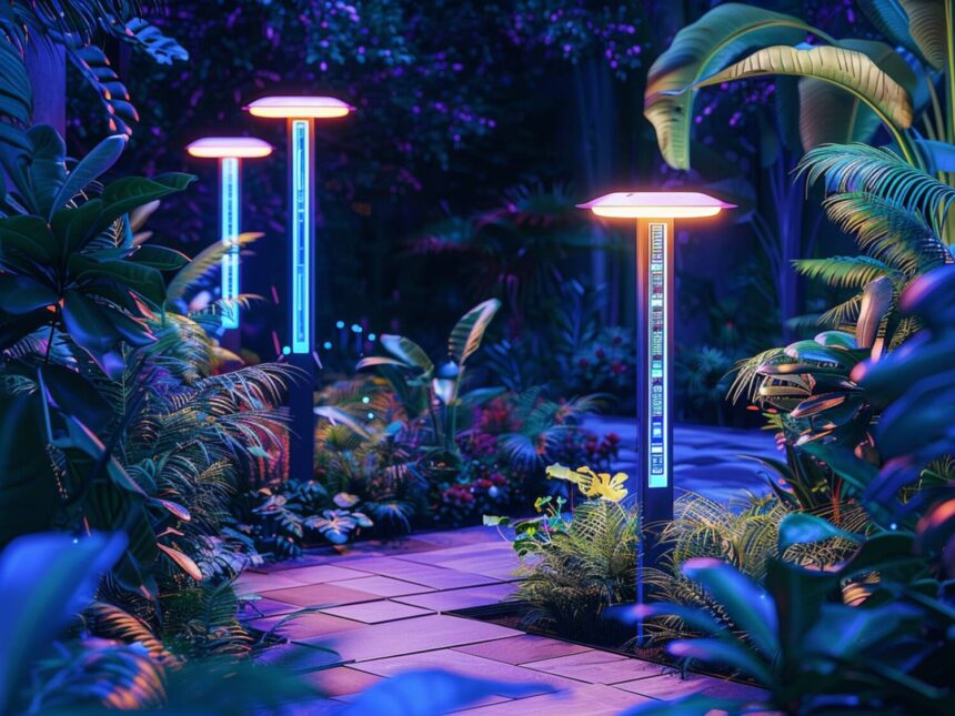 jak dbać o lampy stojące w ogrodach