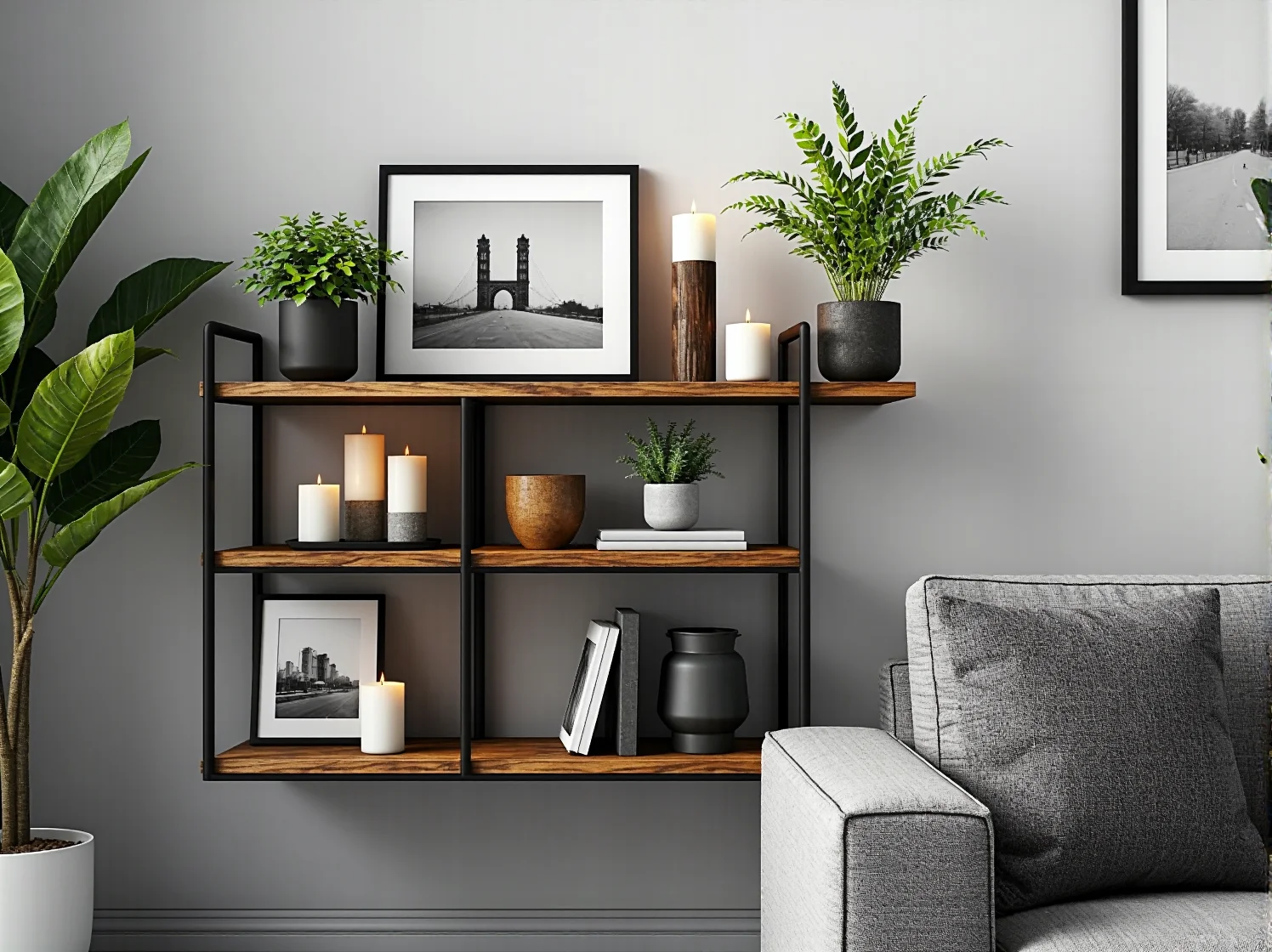 Biały drewniany regał narożny do łazienki lub przedpokoju, praktyczne rozwiązanie do domu.