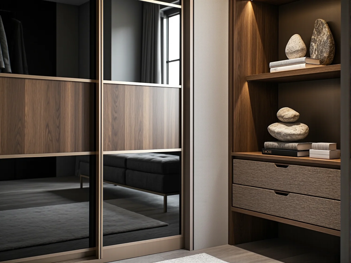 Designerska szafa multimedialna do futurystycznych wnętrz