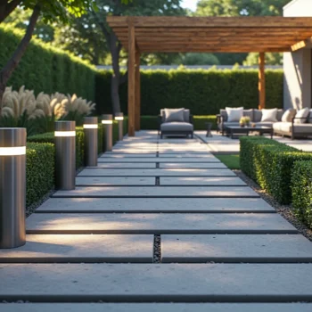 Nowoczesne słupki oświetleniowe LED ze stali nierdzewnej do ogrodu