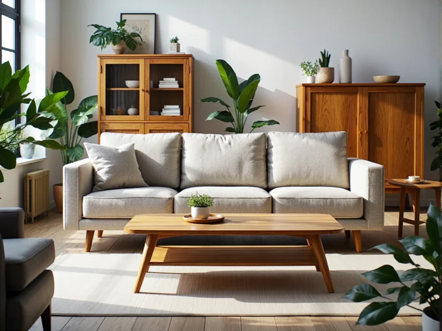 Drewniane meble ogrodowe dąb naturalny - witryna i komoda Drewniane meble ogrodowe dąb naturalny - witryna i komoda