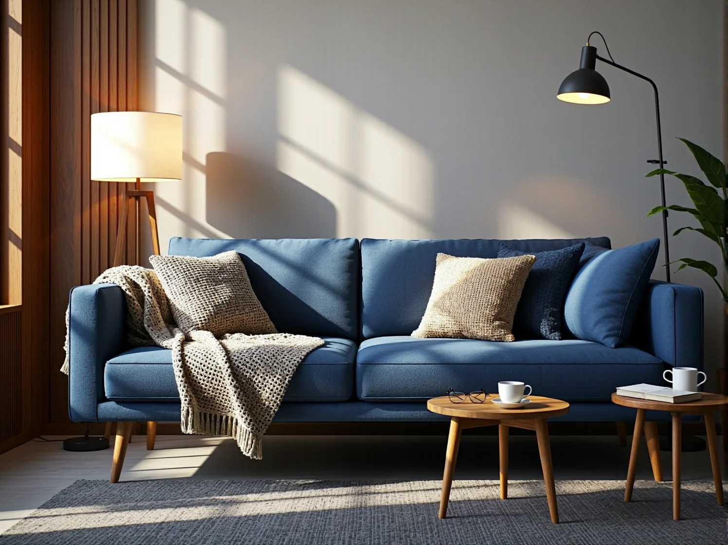 Krople wody na powierzchni materiału hydrofobowego narożnika – zbliżenie