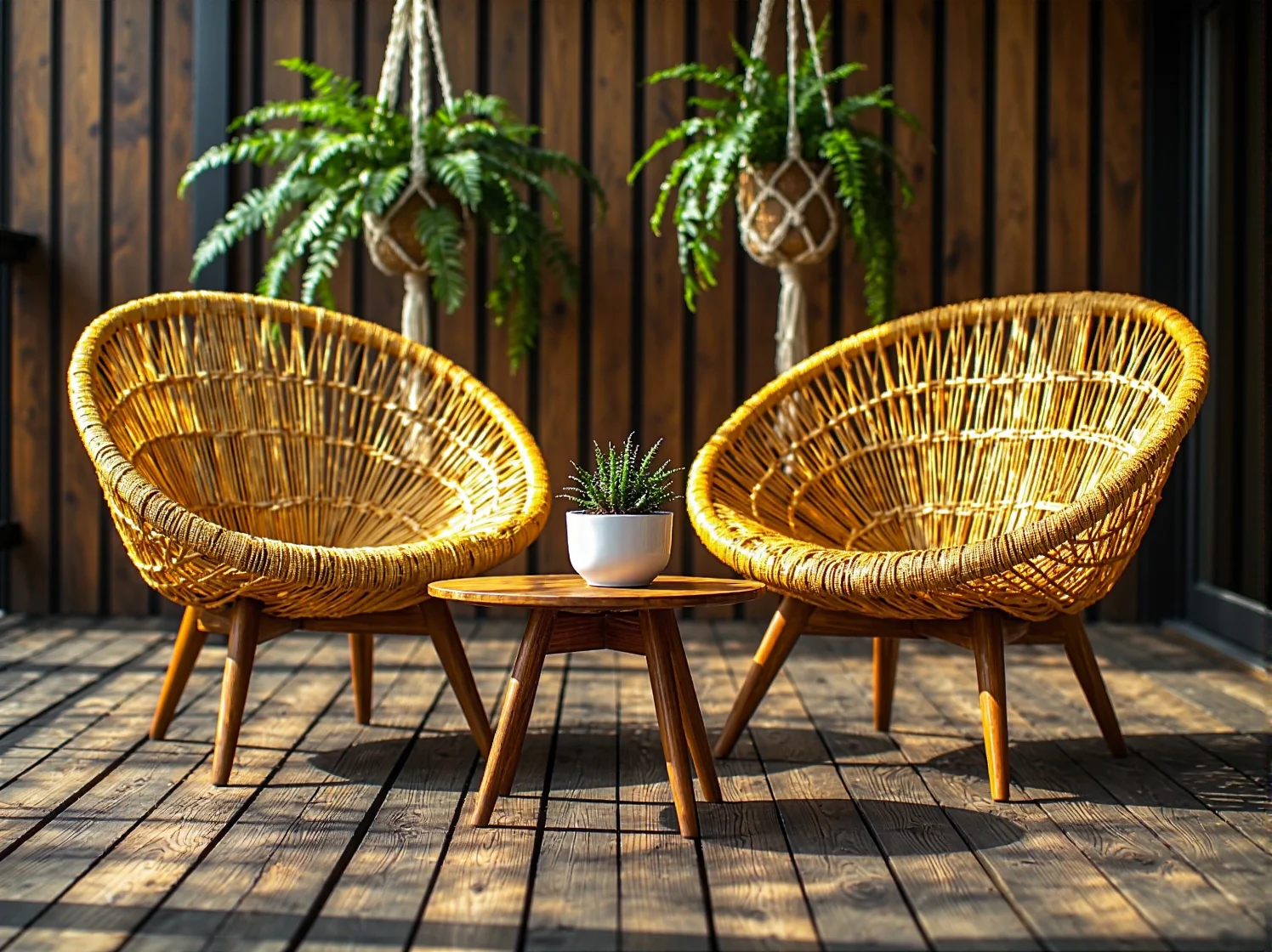 Metalowe krzesła ogrodowe w stylu vintage i stolik kawowy na tle zieleni, idealne do ogrodu retro.