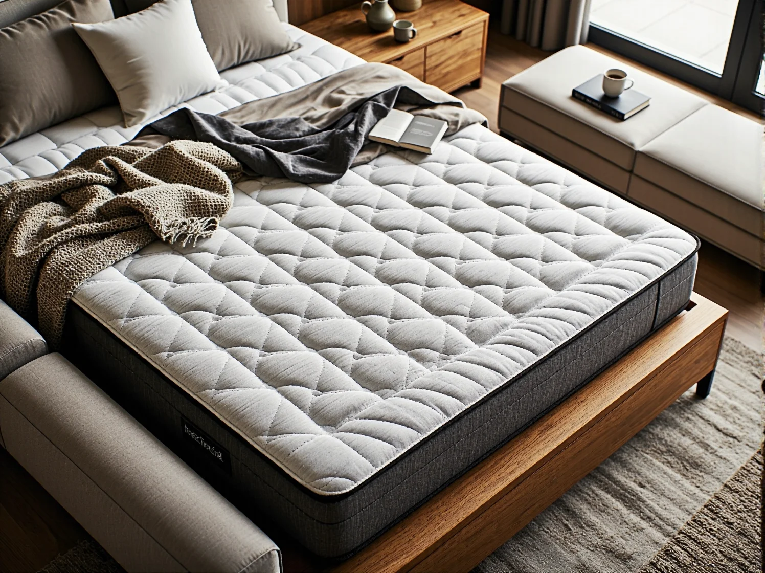 Wytrzymały materac hybrydowy idealny dla par dzięki redukcji drgań