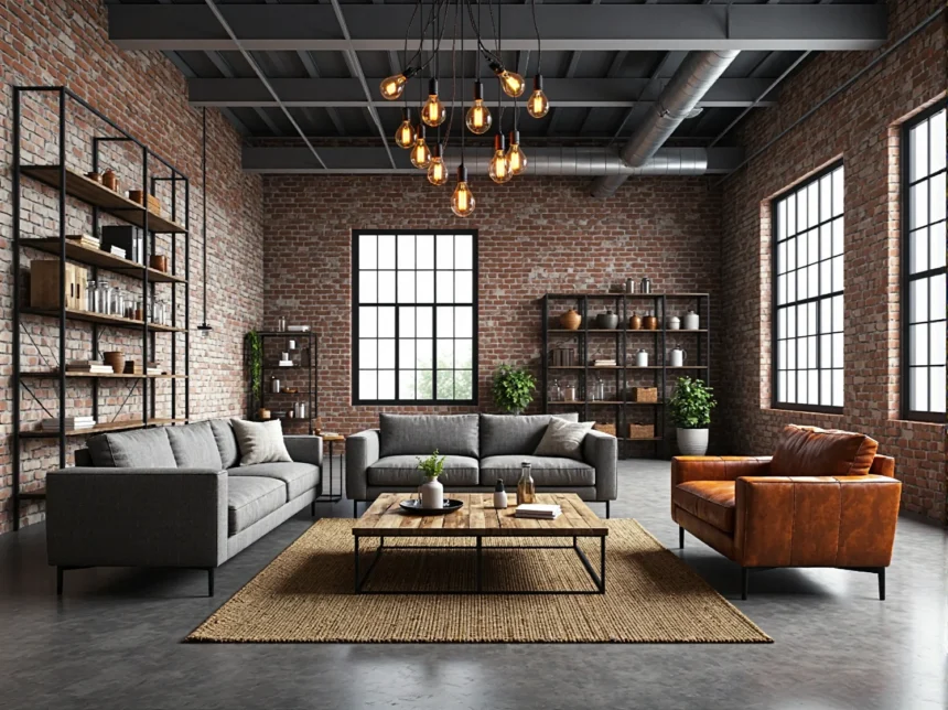 Industrialny żyrandol retro z odsłoniętymi żarówkami Edison Industrialny żyrandol retro z odsłoniętymi żarówkami Edison