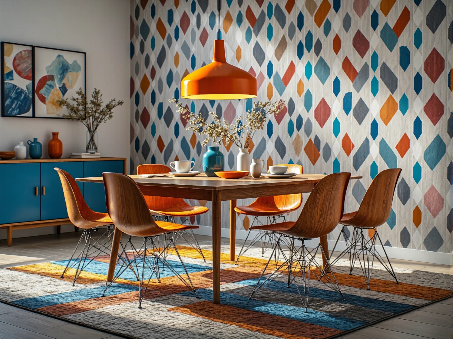 Krzesło z plecionką wiedeńską i rattanowe dodatki w stylu retro