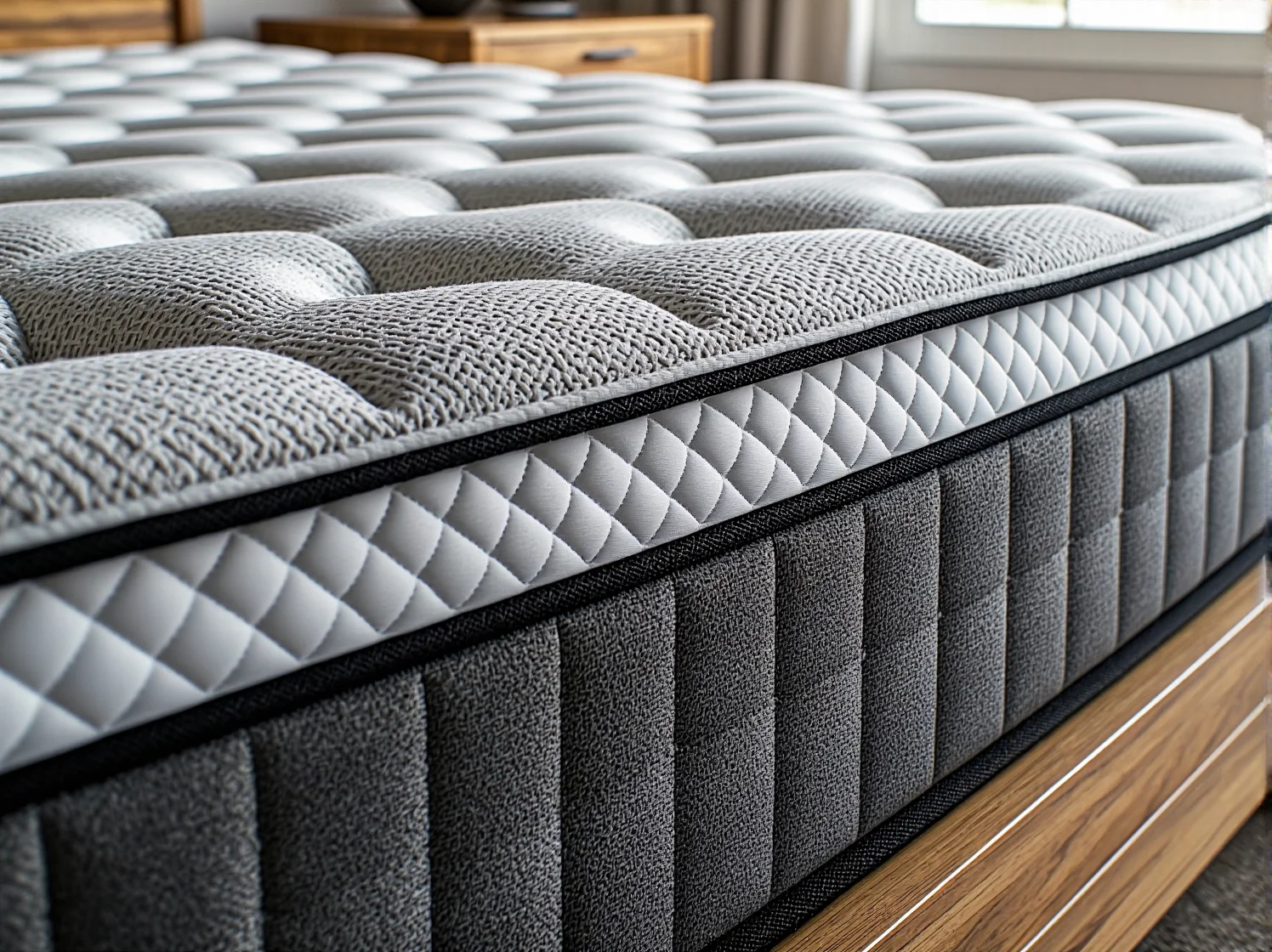 Połączenie sprężyn pocket i pianki termoelastycznej w materacu hybrydowym