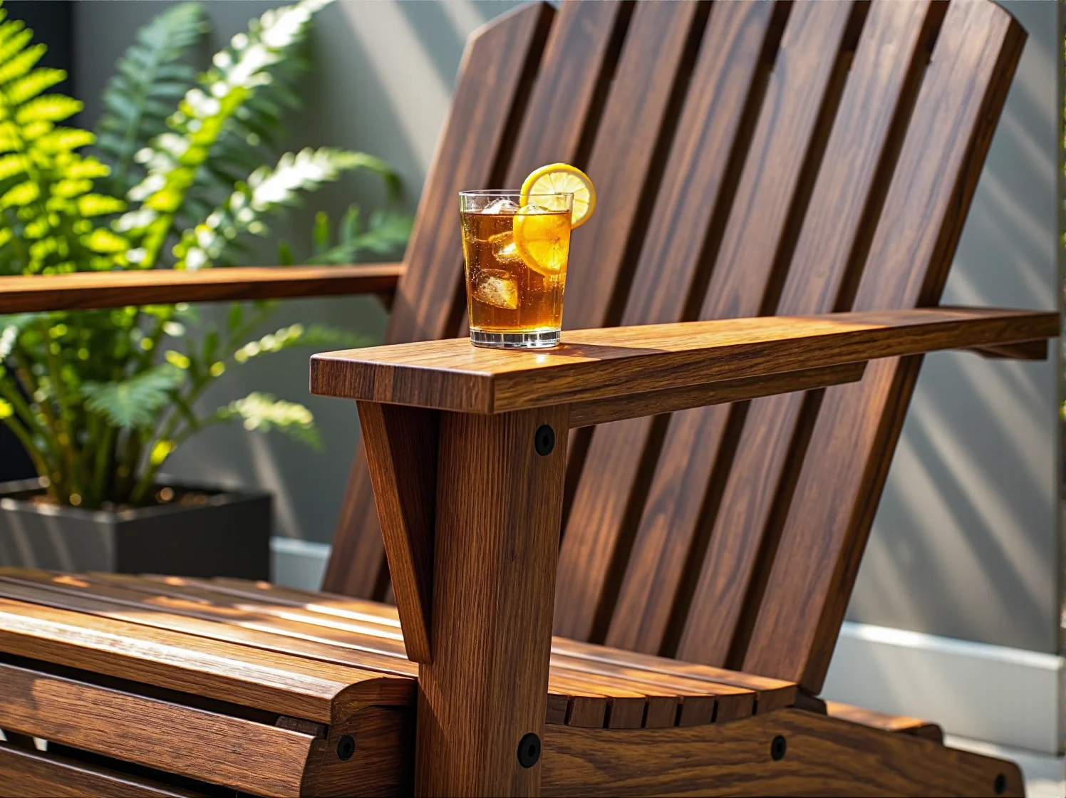 Trwałe krzesło ogrodowe z eko-plastiku odporne na deszcz i promienie UV.